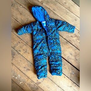 Columbia baby snow suit one piece sz 12-18 months